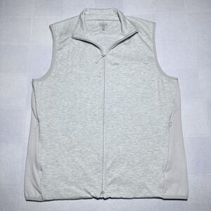 Mizzen Main Proflex Golf Vest Mens Size Large Gray Heather Pockets Performance